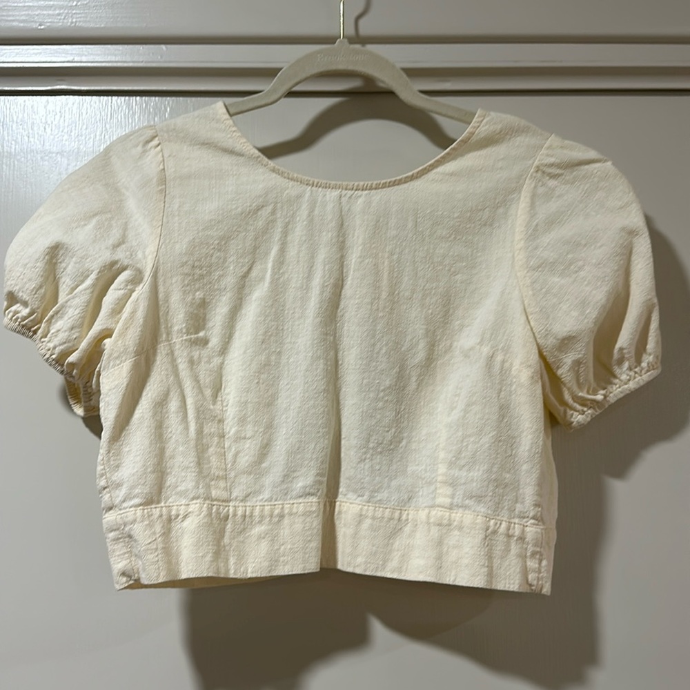 White crop top